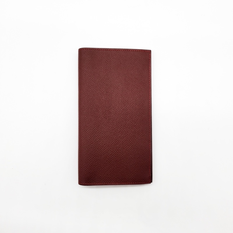시티즌 트윌 지퍼 없는 장지갑 엡송 보르도, 닫은 모습
